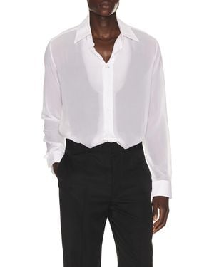 Maison Margiela Long Sleeve Button Up Shirt - White