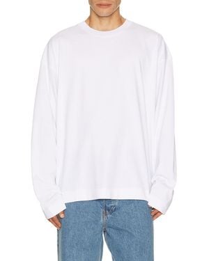 Dries Van Noten Hegland Long Sleeve Tee Shirt - White