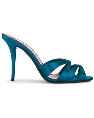 Saint Laurent Chandelle Mule Sandal - Blue