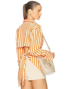 Simon Miller Loch Poplin Button Up Shirt - Multicolor