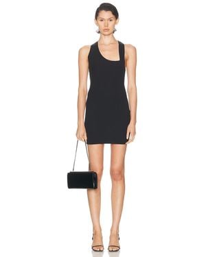 Ziah Asymmetric Racer Dress - Black