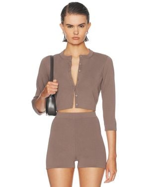 Skims Refined Knit Crop Cardigan - Multicolor