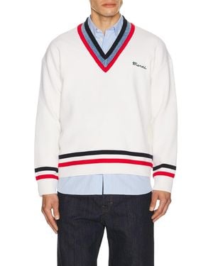 Marni V Neck Sweater - Blue