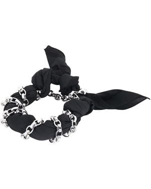 TOTEME Silk Scarf Bracelet - Black