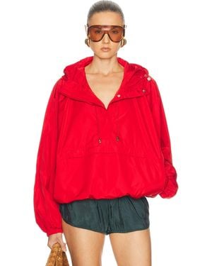 Rohe Volume Silk Blend Anorak Jacket - Red
