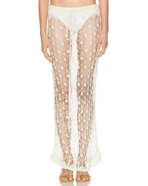 TG Botanical Marsala Skirt - White