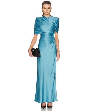 Stella McCartney Draped Cape Gown - Blue