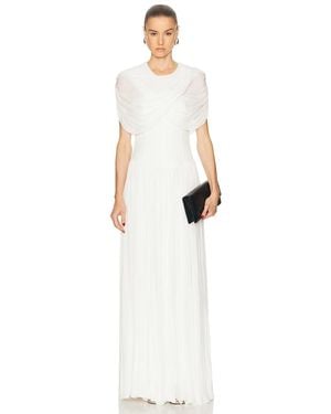 Jonathan Simkhai Nancie Cape Midi Dress - White