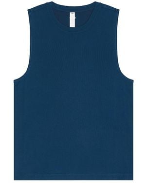 Alo Yoga Conquer Muscle Tank - Blue