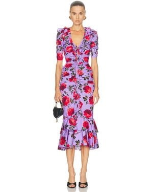 Carolina Herrera Midi Dress - Red