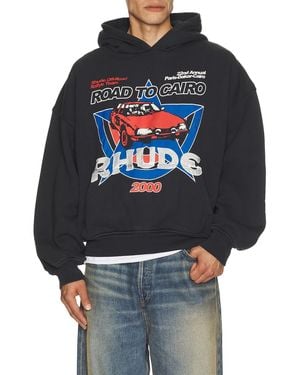 Rhude Road To Cairo Hoodie - Gray