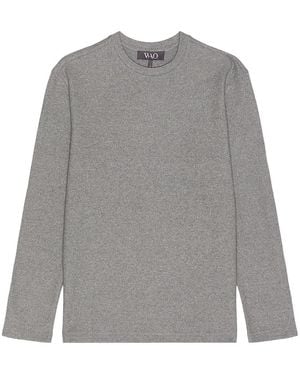 WAO The Textured Long Sleeve Tee - Gray