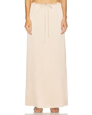 SABLYN Sol Drawstring Maxi Skirt - Natural