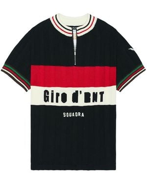 rice nine ten Knitted Cycling Jersey - Red