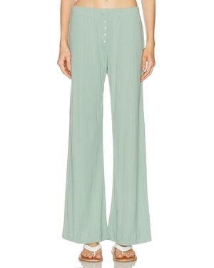 Leset Pointelle Boxer Pant - Green