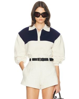 Helsa Sindy Color Block Knit Polo - Blue
