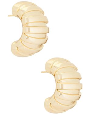 Mega Large Misstep Earrings - Natural