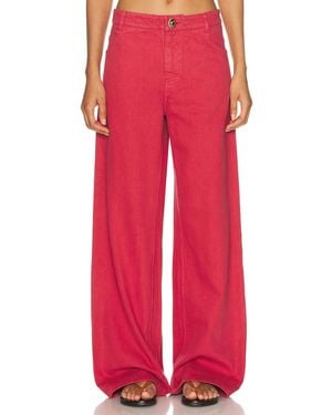 Christopher Esber Relaxed Wide Leg - Red
