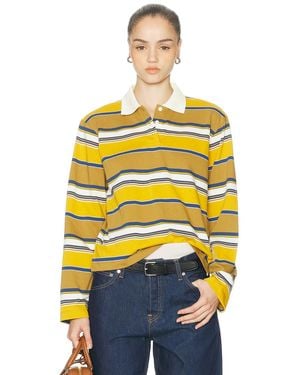 GRLFRND Long Sleeve Polo - Yellow