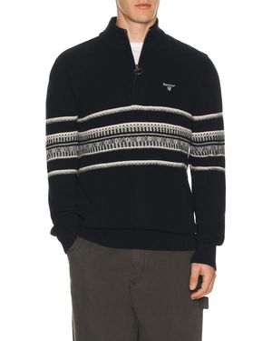 Barbour Kepwick Half Zip Sweater - Blue