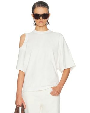 Agolde Shoulder Cut Out T-Shirt - White