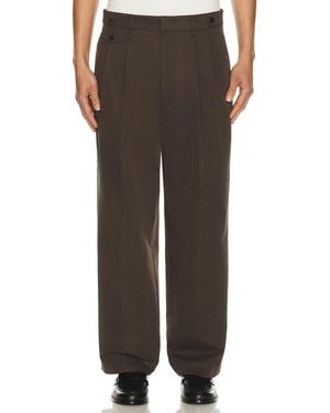 LE17SEPTEMBRE Two Tuck Pants - Brown