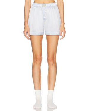 Comme Si Silk Boxer Classica Short - White
