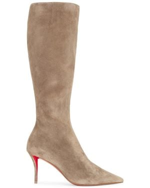 Christian Louboutin Miss Z 80 Boot - Brown