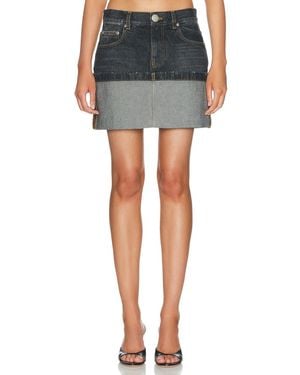 Marc Jacobs Cuffed Mini Skirt - Blue