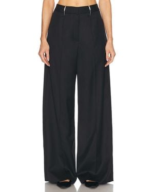 GRACE LING Claw Belt Loop Tailored Pants - Black