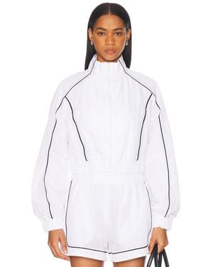 Alo Yoga Motivate Full Zip Track Jacket - White