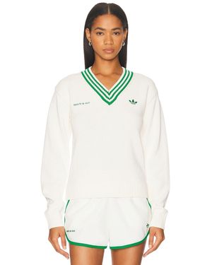 adidas Originals X Sporty & Rich Sweater - White