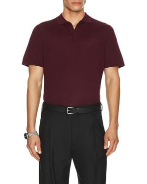 Onia Extra Fine Merino Wool Polo - Red