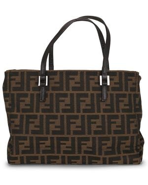 Fendi Zucca Tote Bag - Black