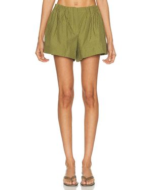 Brandon Maxwell Lennon Cropped Short - Green