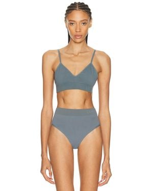 LDMA Low Show V Seamless Bralette - Blue