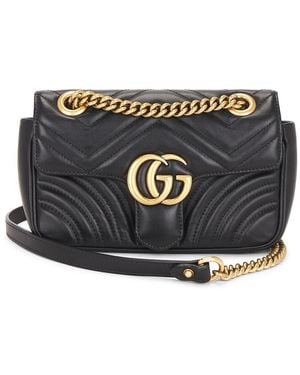 Gucci Gg Marmont Shoulder Bag - Black