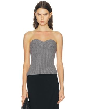 Jil Sander Strapless Knit Top - Black