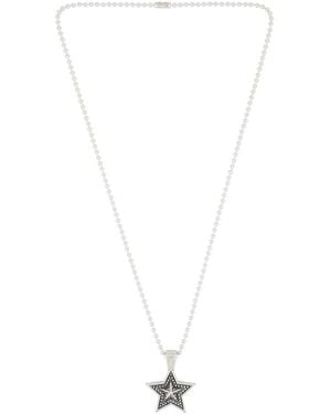 MAPLE Star Chain Necklace - White