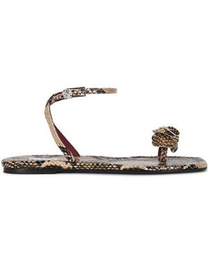 Magda Butrym Rose Sandal - White