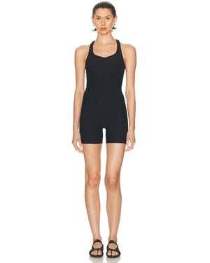 Beyond Yoga Routine Biker Jumpsuit - Blue
