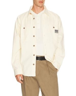 by Parra Clean Cut Long Sleeve Shirt - Natural