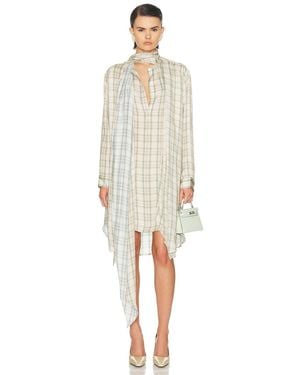 Acne Studios Drana Summer Check Dress - White