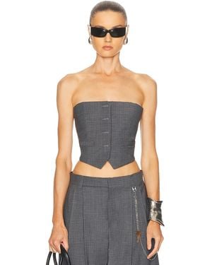 Alexander Wang Bustier Vest - Blue