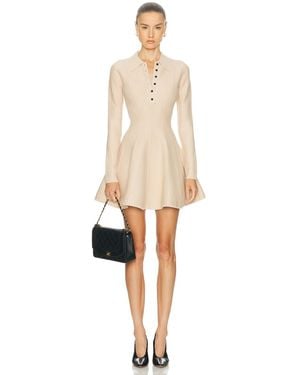 Fleur du Mal Henley Flared Corset Dress - Natural