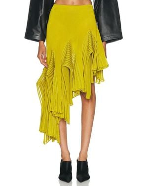 Alaïa Asymmetric Skirt - Yellow