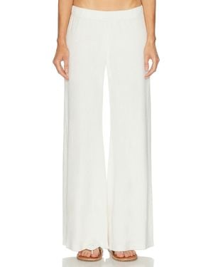 Suzie Kondi Lito Low Rise Terry Flare Pant - White