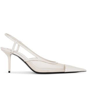 Saint Laurent Renee Pump Slingback - White