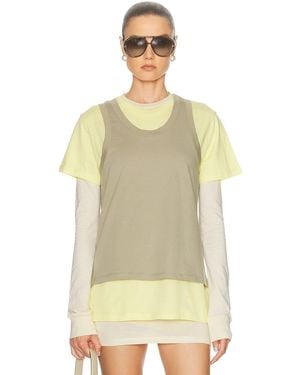Wardrobe NYC Layered Tunic Top - Yellow