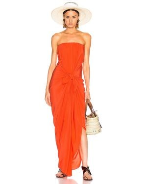 Silvia Tcherassi For Fwrd Kokama Dress - Orange